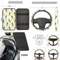 Belidome Hippie Mushroom Car Seat Covers 8 Pcs 70s Groovy Flower Butterfly Purple Mushrooms Auto Accessories Cars Interior