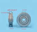 Dtacke Bearing Wire Rope Pueywith Triangular Bracket L U-grooved Wheel With Base Groove For Inverted Track Rigid Caster Gate