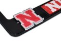 Elektroplate Officially Licensed A University Of Nebraska Black Metal License Plate Frame With 3d Logos Affixed Premium Car Tag 