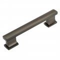 Cosmas 10 Pack 702-4gph Graphite Contemporary Cabinet Hardware Handle Pull 4 Inch 102mm Hole Centers 