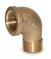 1 Mnpt X Fnpt Red Brass 90 Degree Street Elbow 
