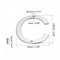 Stainless Steel House Letter 3 94 Inch C For Mailbox Hotel Address Door Sign Polishing