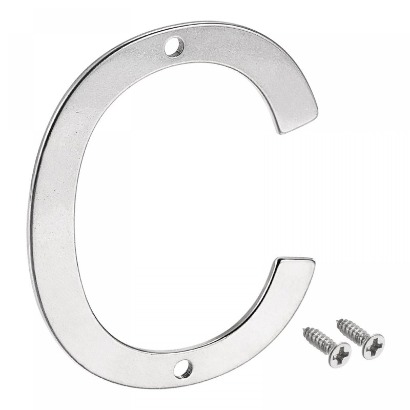 Stainless Steel House Letter 3 94 Inch C For Mailbox Hotel Address Door Sign Polishing