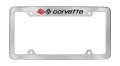 Chevrolet Corvette C3 Chrome Plated Metal Top Engraved License Plate Frame