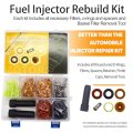 Fuel Injector Rebuild Service Repair Kit With Removal Tool 100 Sets For Ev1 Engines Ford Lincoln Mercury Includes O Rings And