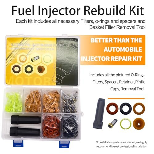 Fuel Injector Rebuild Service Repair Kit With Removal Tool 100 Sets For Ev1 Engines Ford Lincoln Mercury Includes O Rings And