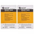 Niche Brake Pad Set For Honda Cb900f Super Hawk 1000 43105-mw0-425 06455-mcz-016 Front Rear Semi-metallic