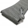 Grey Universal Steering Wheel Cover Lace-on Cushion Grip Accessory Auto Vehicle 