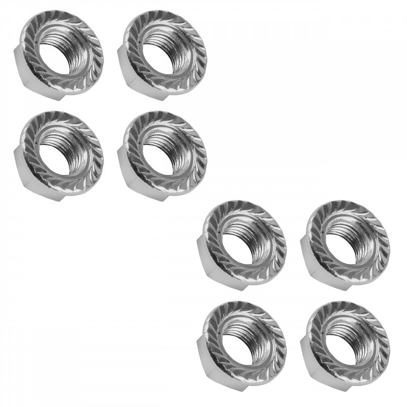 8pcs Wheel Flanged Serrated Nuts For Polaris 3 8 In 24 Ace 325 500 570 Sportsman 300 400 450 600 Part