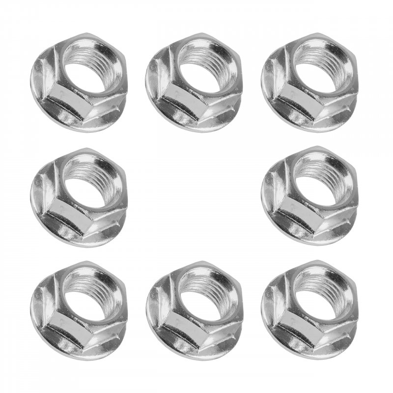 8pcs Wheel Flanged Serrated Nuts For Polaris 3 8 In 24 Ace 325 500 570 Sportsman 300 400 450 600 Part