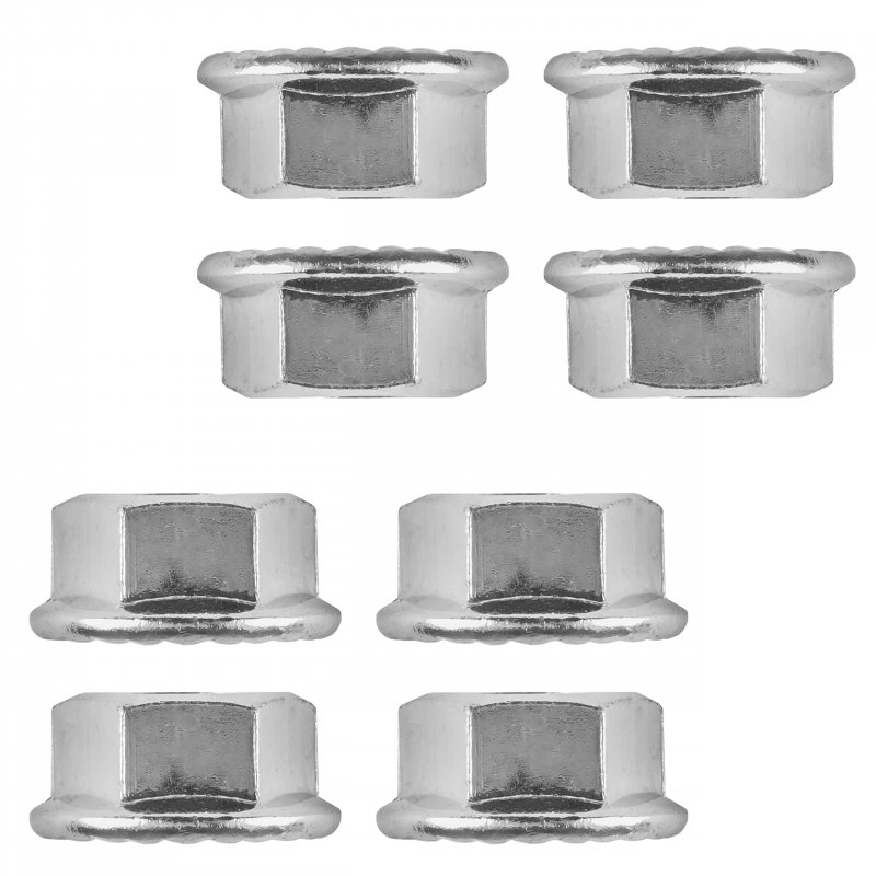 8pcs Wheel Flanged Serrated Nuts For Polaris 3 8 In 24 Ace 325 500 570 Sportsman 300 400 450 600 Part