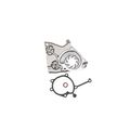 145-1320 Water Pump With Gasket Cast Iron High Flow Design For Cars Precision Ground Shaft And Hub Vehicle Specific Fit 