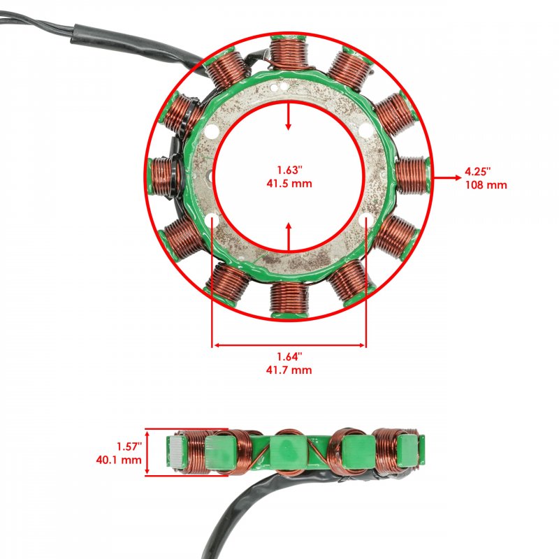 Charging Coil Stator For Kawasaki Fd620d Fd661d Fd671d Fd711d Fd750d Fd791d Fd851d Part Number 59031-2123
