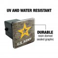 U S Army Logo On Camo Tow Trailer Hitch Cover Plug Insert