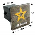 U S Army Logo On Camo Tow Trailer Hitch Cover Plug Insert
