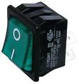 Arcolectric Switches C1353at0 1grn Rocker Dpst 20a 250vac Green Ip54 Rated Surface Mount Plastic Manual Control Switch 