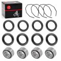 4 Set Front Rear Wheel Bearing Seal For Arctic Cat 250 300 400 500 1998-2004 0423-034 0402-275 0402-089 0402-069