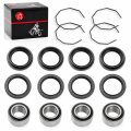 4 Set Front Rear Wheel Bearing Seal Compatible With Arctic Cat 250 300 400 500 1998-2004 0423-034 0402-275 0402-089 0402-069