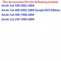 4 Set Front Rear Wheel Bearing Seal Compatible With Arctic Cat 250 300 400 500 1998-2004 0423-034 0402-275 0402-089 0402-069