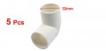 Uxcell 5 Pcs 32mm Inner Diameter 90 Degree Elbow Pvc Pipe Connectors White