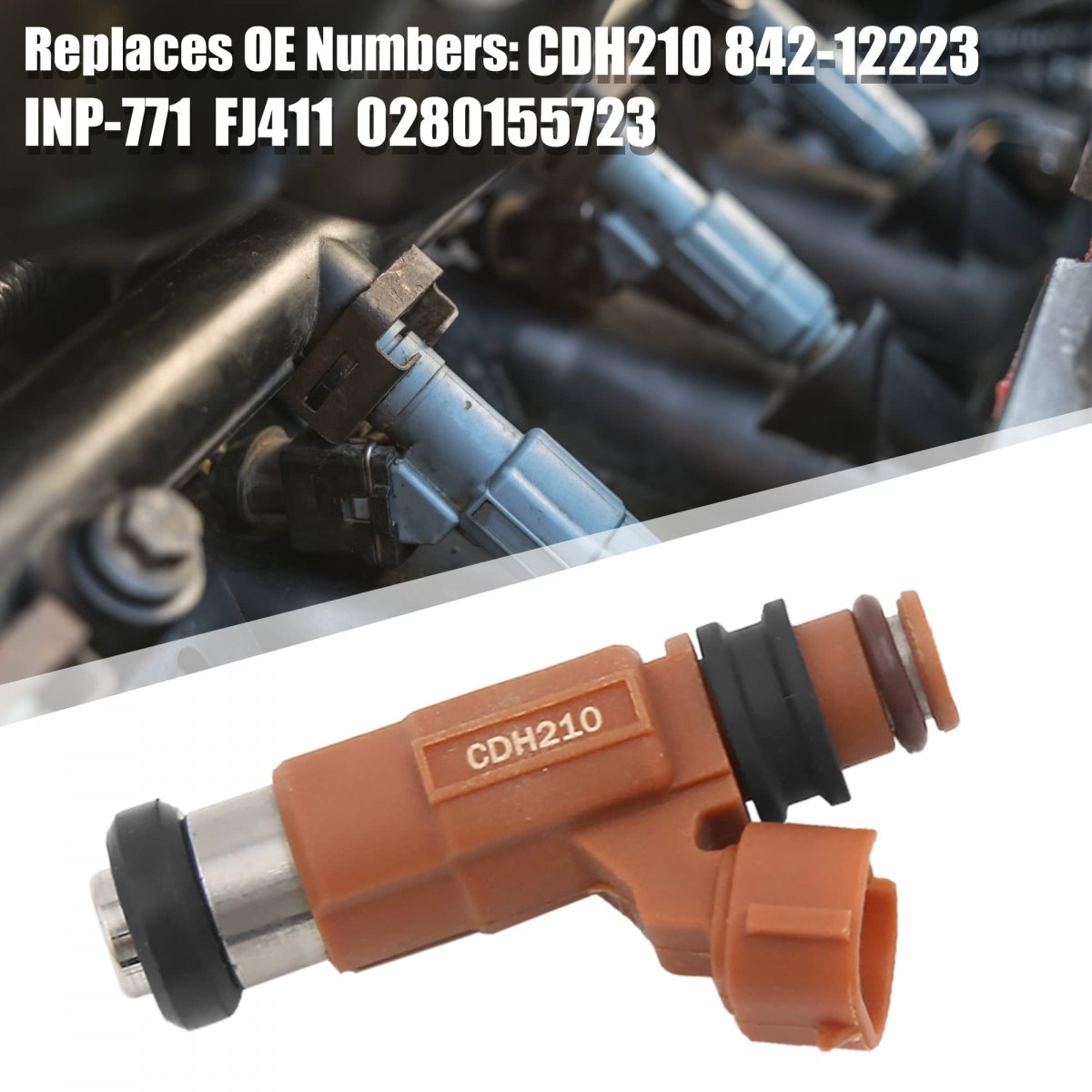 Cdh210 Fuel Injector For Mitsubishi Eclipse 2000-2005 Galant 1999-2003 3 0l Mirage 1997-2001 1 8l Yamaha Outboard 115hp