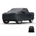 Car Cover Outdoor Waterproof Sun Rain Snow Hail Protection With Left Side Door Zipper Aluminum Film For Toyota Tundra 