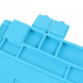 Mallofusa 17 7x11 8 Inch Magnetic Heat Insulation Silicone Pad Desk Mat For Bga Soldering Smartphone Iphone Repairing