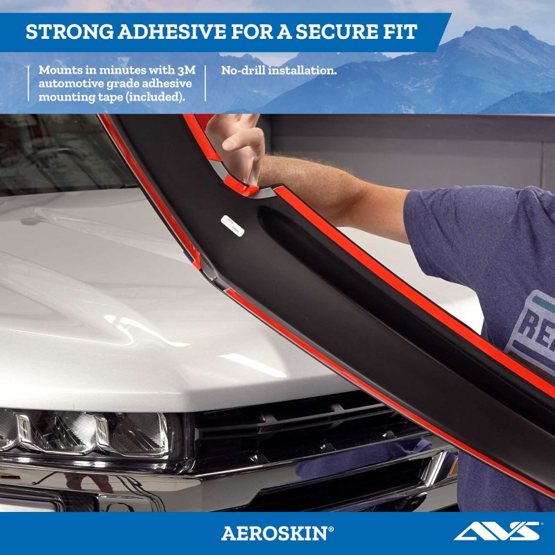 Auto Ventshade Avs Aeroskin Hood Protector 2015 2018 Ford Edge Low Profile Flush Smoke 322115