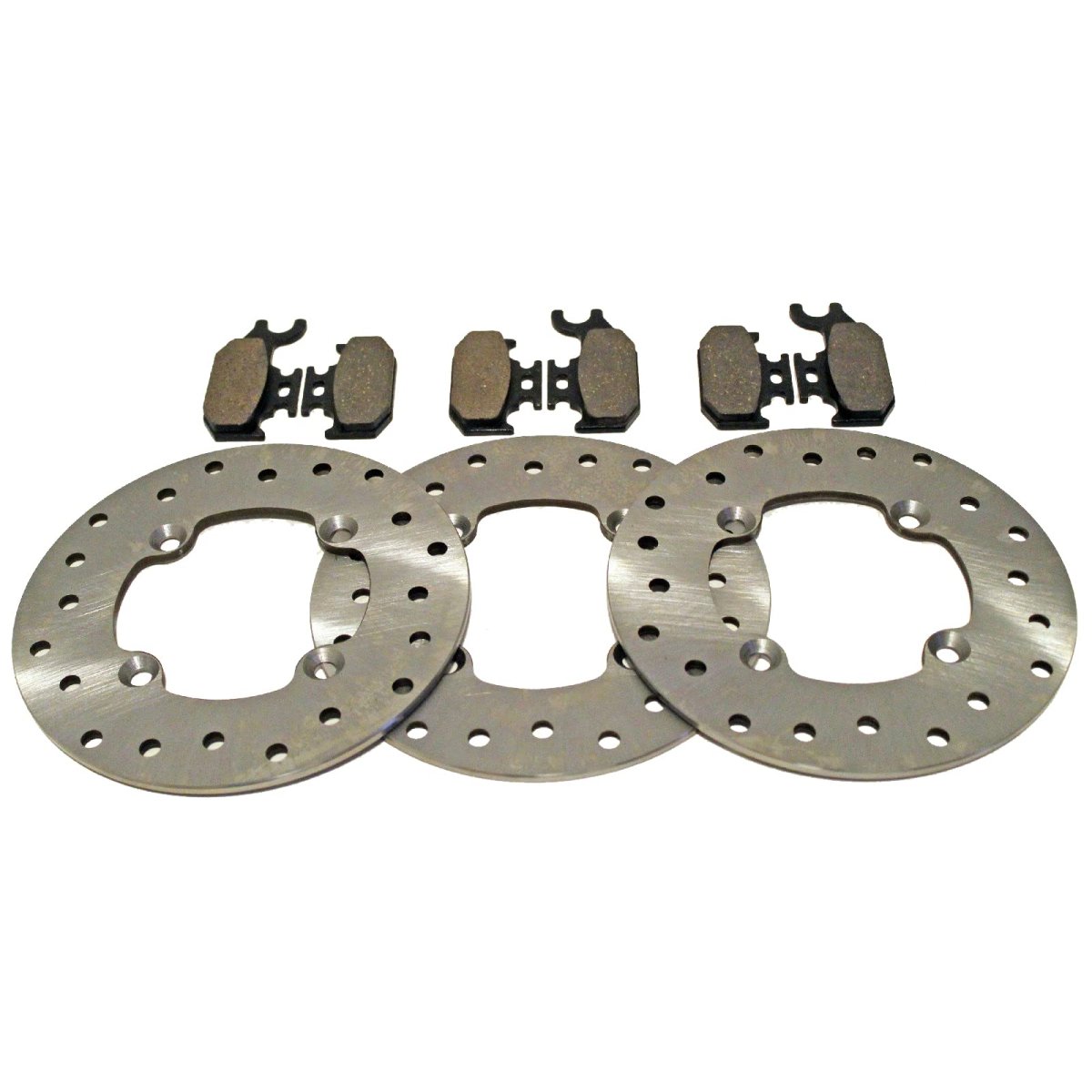 2004 Bombardier Outlander 400 2x4 Front And Rear Brake Rotors Pads