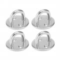 304 Stainless Steel 6mm Thick Ring Round Sail Shade Pad Eye Plate Boat Rigging 4pcs 
