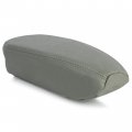 Ecotric New Gray Driver Or Passenger Side Seat Armrest Cover Synthetic Leather Compatible With 1995-1999 Chevrolet Tahoe C