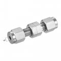Uxcell Compression Tube Fitting 1 8 Od X Bulkhead Union Coupling Adapter 304 Stainless Steel