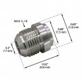 An8 Weld On Bung Stainless Steel Male Flare Weldable Fuel Tank Fitting Jic-8 An 3 4-16 Thread Hose Adapter Connector 2