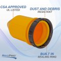 Recpro Rv 50 Amp Waterproof Cover With Sealing Ring For Connectors 7715el Boot Weatherproof