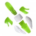 Tdpro Plastic Body Fender Fairing Kit Seat Fuel Gas Tank Cap For Kawasaki Kx 65 Kx65 4green 3white