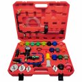Zktool 34pcs Universal Radiator Pressure Tester Kit Coolant Vacuum Refill For Cooling System 