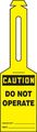 Accuform Signs Tal312 Plastic Loop N Strap Tag Legend Caution Do Not Operate 5-1 4 Length X 3-1 Width With 6 Black On Yellow 