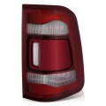 Led Drl Rear Tail Light Assembly For 2019 2024 Ram 1500 Passenger Right Side Chrome Housing Red Lens Fits Models Without Blind 