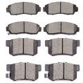 Front And Rear Ceramic Disc Brake Pad Set For Acura Rdx 2007 2012 D1089 D536 With Hardware 