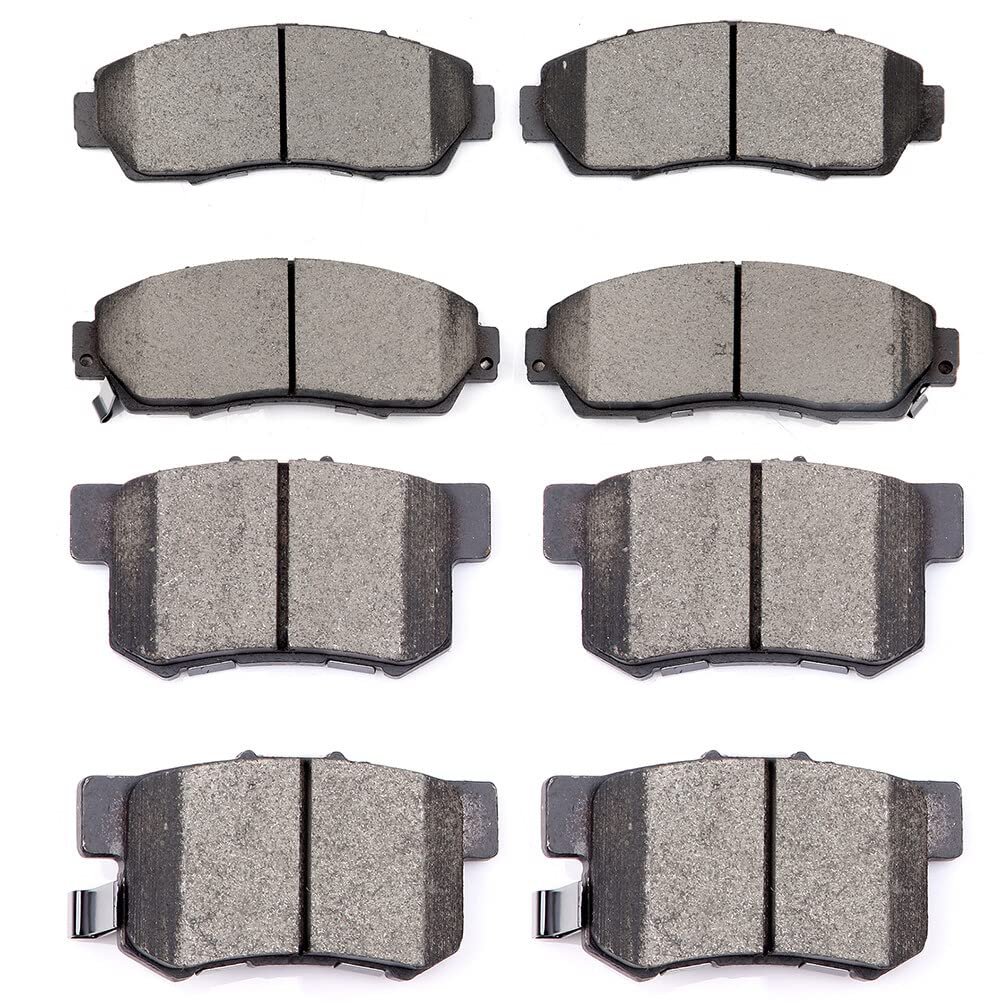 Front And Rear Ceramic Disc Brake Pad Set For Acura Rdx 2007 2012 D1089 D536 With Hardware