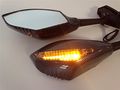 Led Turn Signal Integrated Mirror For Suzuki Gsx-r Gsxr 600 750 Hayabusa Katana