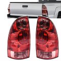 Waltyotur Replacement For 2005-2015 Tacoma Driver Passenger Rear Brake Tail Lights Red