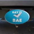 Graphics More Ray Is Bae Funny Humor Oval Tow Trailer Hitch Cover Plug Insert