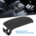 Car Black Leather Center Console Armrest Cover Stylish Replacement Soft Touch Design Fits 8p And 2003 To 2013 Cloth