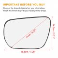 X Autohaux Car Rearview Left Side Without Heated Mirror Glass With Backing Plate 84740-78k00-000 For Suzuki Grand Vitara