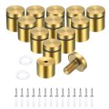 12 Pcs X 1 Standoff Screws Stainless Steel Wall Mount Sign Mounting Hardware Kit With 14pcs For Hanging Acrylic Glass Signs 