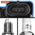A-premium Set Of 8 Blue Ignition Coil Pack And Iridium Spark Plugs Compatible With Chevrolet Silverado Gmc Sierra 1500 2500