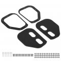 G-plus Hood Rubber Seal Kit Compatible With All Hummer H1 Or Military Hmmwv M998 M1045 M1114 M1151 M1123 Black
