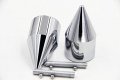 Httmt Mt220-001- Chrome Spike Bar Ends Hand Grip Handlebar End Caps Compatible With Suzuki Gsxr 750 1996-2013