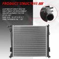 Dpi 13577 Factory Style 1-row Cooling Radiator Compatible With Tucson 1 6l 16-18 Aluminum Core